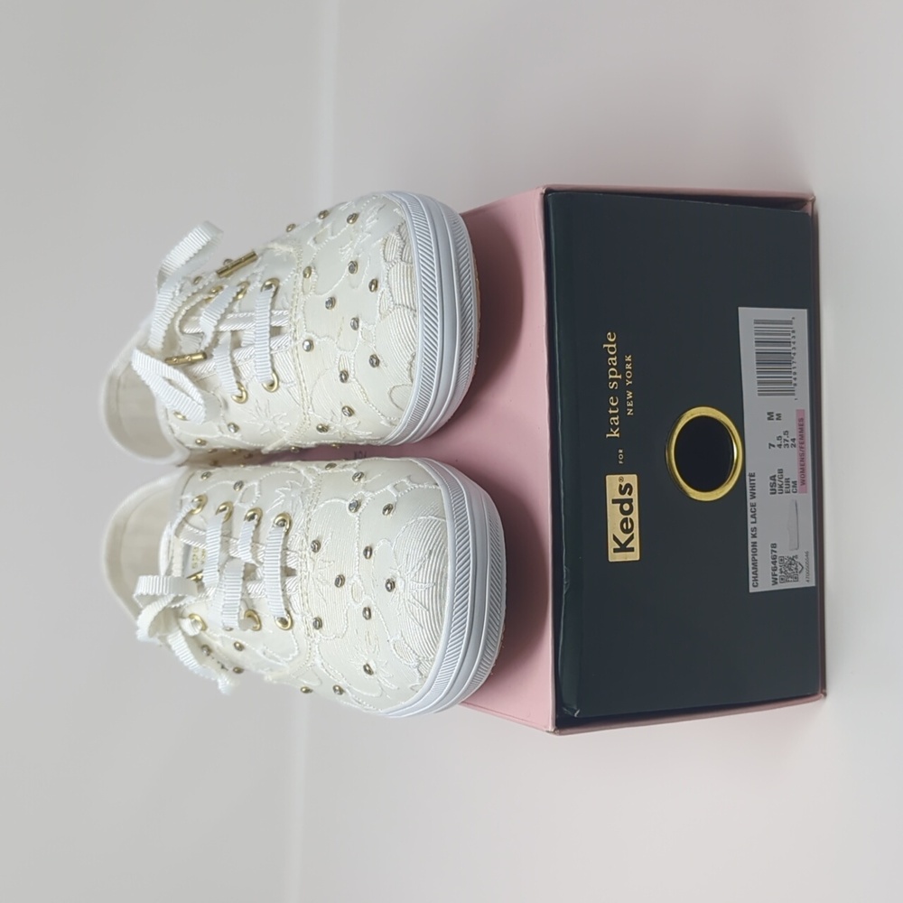 Kate Spade x Keds Champion White Lace with Rhinestones - Rare